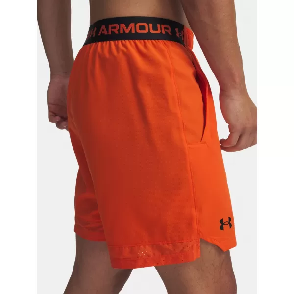  Pánske kraťasy UNDER ARMOUR VANISH WOVEN 6IN SHORTS 1373718-844 ORANŽOVÁ 