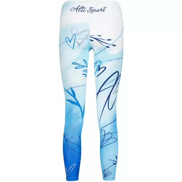  Dámske dlhé legíny premium (nové veľkosti) ALTISPORT VOJ/ALW083LEG05 BIELOMODRÁ 