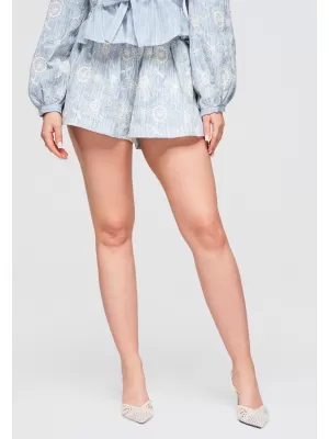 Dámske kraťasy OMBRE OW-ST-E0012 BLUE