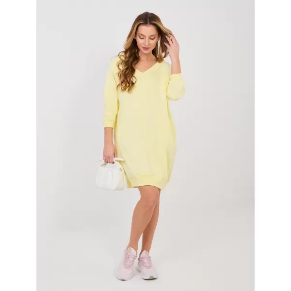  Dámske šaty BASIC FEEL GOOD RV-SK-7203.35P BRIGHT YELLOW 