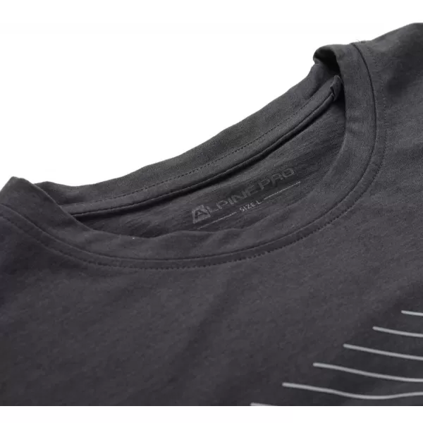  Pánske outdoorové tričko ALPINE PRO NOGER 2 BLACK VARIANT PA 