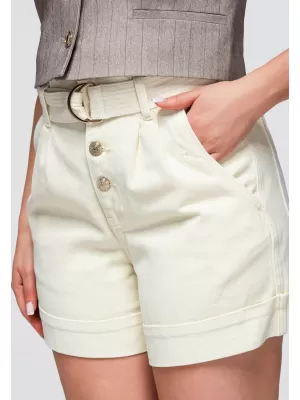 Dámske kraťasy OMBRE OW-ST-E0011 BEIGE