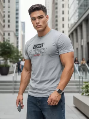 Pánske tričko DSTREET RX5406 SVETLO ŠEDÁ