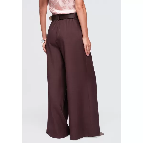  Dámske nohavice OMBRE OW-PA-E0019 BROWN 