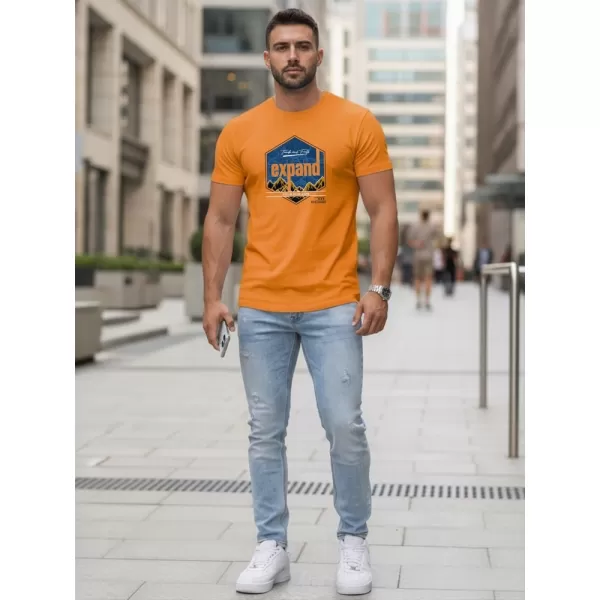  Pánske tričko DSTREET NX5004R-OR ORANŽOVÁ 