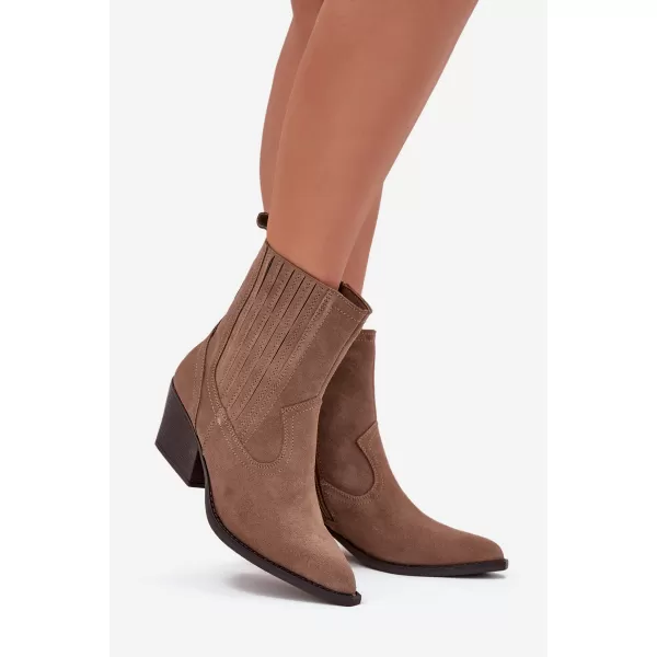  Dámske členkové topánky BOTO NC1339K/6350 KHAKI 