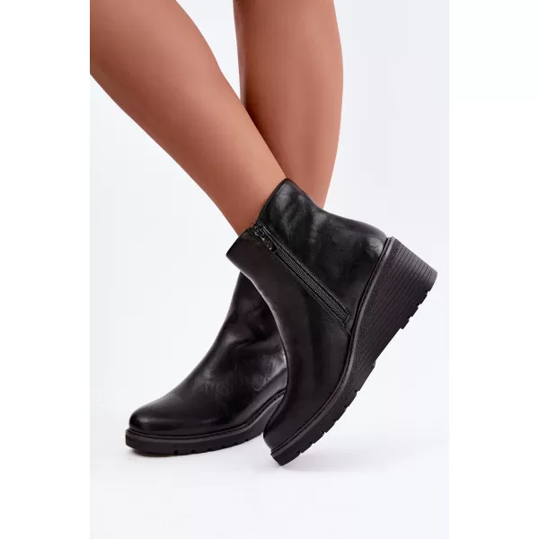  Dámske členkové topánky BOTO RMR2510-2 BLACK 