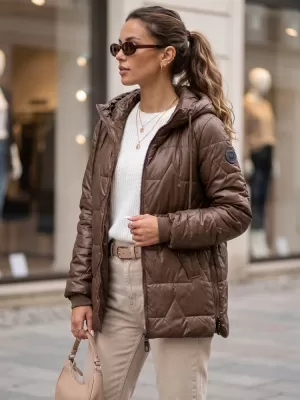 Dámska bunda DSTREET TY5800 HNEDÁ