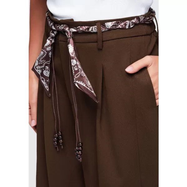 Dámske nohavice OMBRE OW-PA-E0020 BROWN 