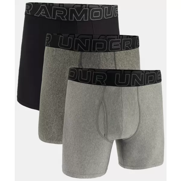  Pánske boxerky UNDER ARMOUR M UA PERF TECH 6IN (3KS) 1383878-035 ŠEDÁ 