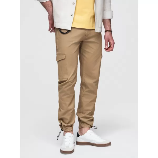  Pánske nohavice OMBRE P1526 LIGHT BROWN 