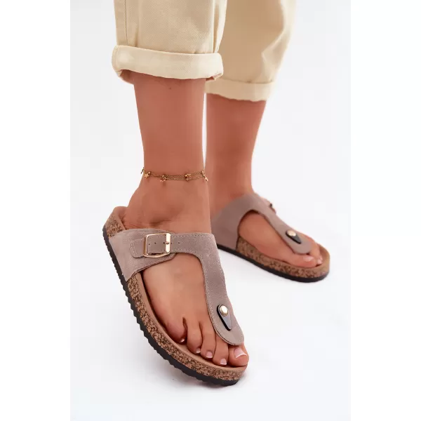  Dámske žabky BOTO 26SD21-101 BEIGE 