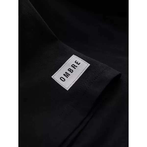  Pánske tričko OMBRE OM-TSPT-0269 BLACK 