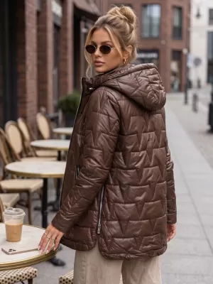 Dámska bunda DSTREET TY5796 HNEDÁ