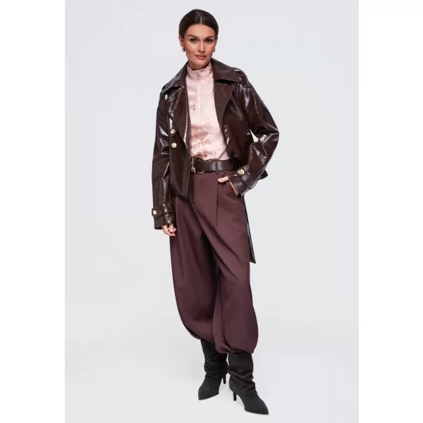  Dámska bunda OMBRE OW-JAFL-0144 BROWN 