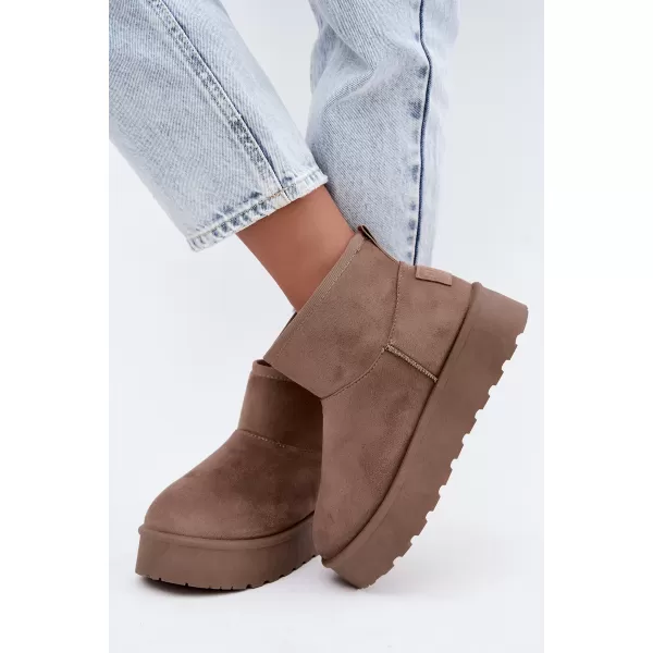  Dámske snehule BIG STAR SHOES UU274224 BEIGE 
