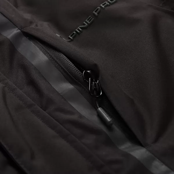  Detská lyžiarska bunda ALPINE PRO DEARO 3 BLACK 