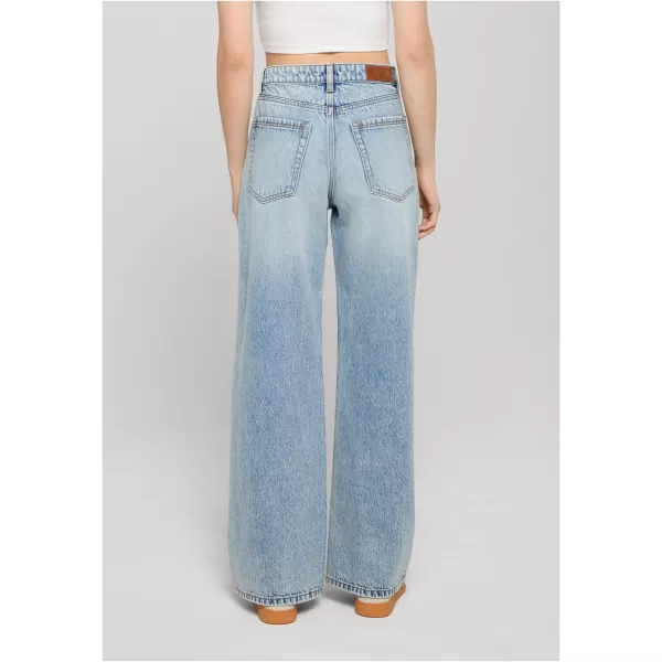  Dámske nohavice URBAN CLASSICS TB8141 DIRTY LIGHT BLUE ACID WASHED 
