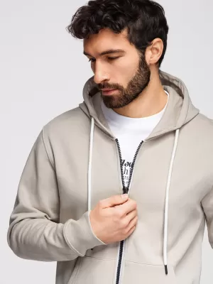 Pánska mikina OMBRE OM-SSBZ-0272 LIGHT BEIGE