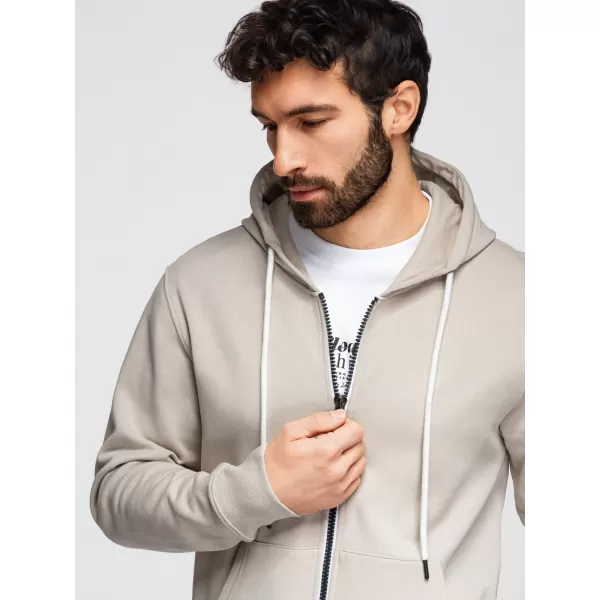  Pánska mikina OMBRE OM-SSBZ-0272 LIGHT BEIGE 