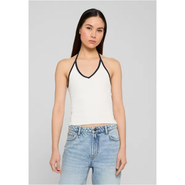  Dámsky top URBAN CLASSICS TB8352A-20671 BLACK/OFF WHITE 