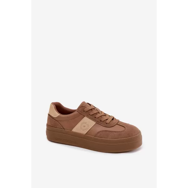  Dámske tenisky BIG STAR SHOES UU274015 BROWN/BEIGE 