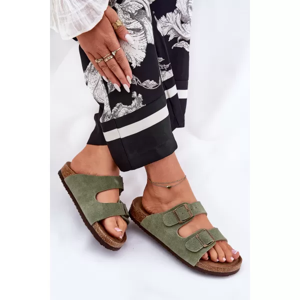  Dámske šľapky BIG STAR SHOES RR274A393 GREEN 