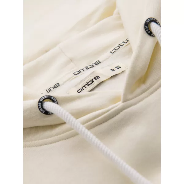 Pánska mikina OMBRE OM-SSBN-0270 CREAM 