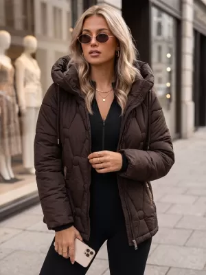 Dámska bunda DSTREET 1 TY5948 HNEDÁ