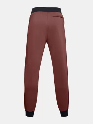Pánske tepláky UNDER ARMOUR MEN'S UA RIVAL FLC AMP JGS 1357125-688 ČERVENÁ