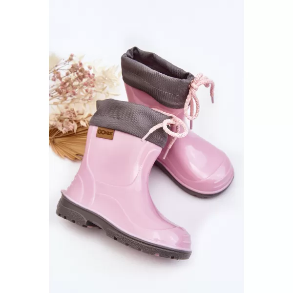  Detské čižmy BOTO 951 PINK RUŽOVÁ/SIVÁ 