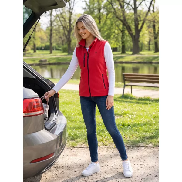  Dámska fleece vesta ALTISPORT ALW002525 ČERVENÁ 