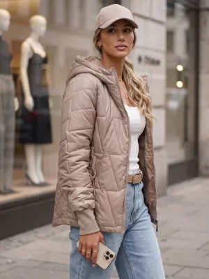Dámska bunda DSTREET TY5783 BÉŽOVÁ