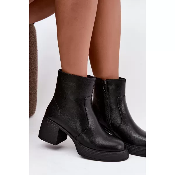  Dámske členkové topánky D&A CR62-3369 BLACK 