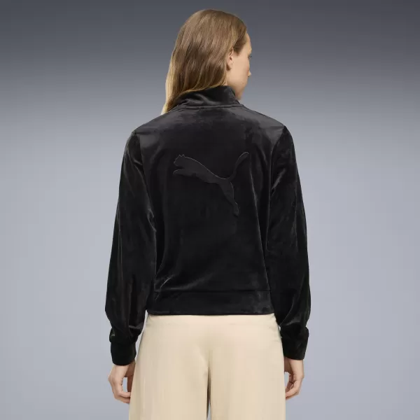  Dámska bunda PUMA ESS ELEVATED VELOUR TRACKJACKET 69402101 PUMA BLACK 
