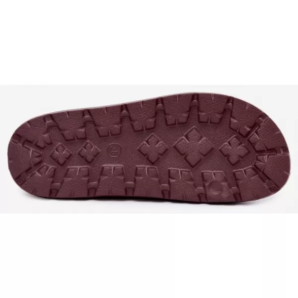  Dámske šľapky BIG STAR SHOES UU274075 VÍNOVÁ 