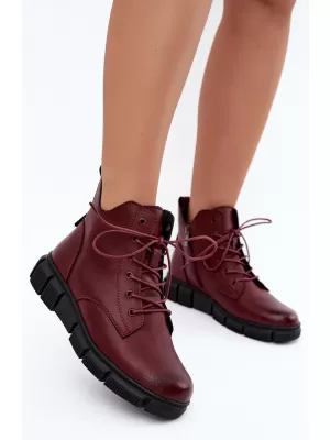 Dámske topánky BOTO 26BT17-9301 BURGUNDY