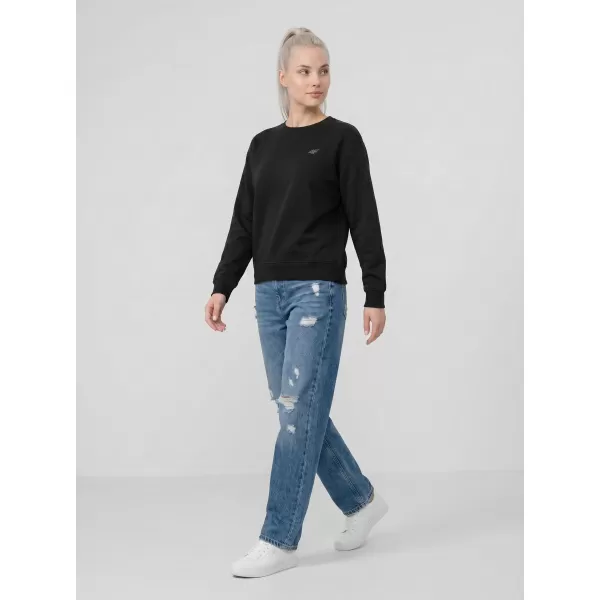  Dámska mikina 4F WMM00TSWSF2534 DEEP BLACK 