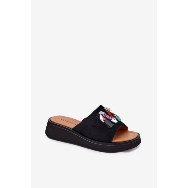 Dámske šľapky VINCEZA 66942 BLACK 