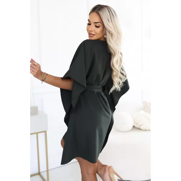  Dámske šaty NUMOCO SOFIA 287-46 TMAVÁ KHAKI 