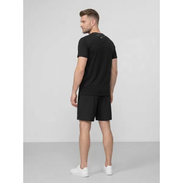  Pánske tričko 4F WMM00TTSHM3342 DEEP BLACK 