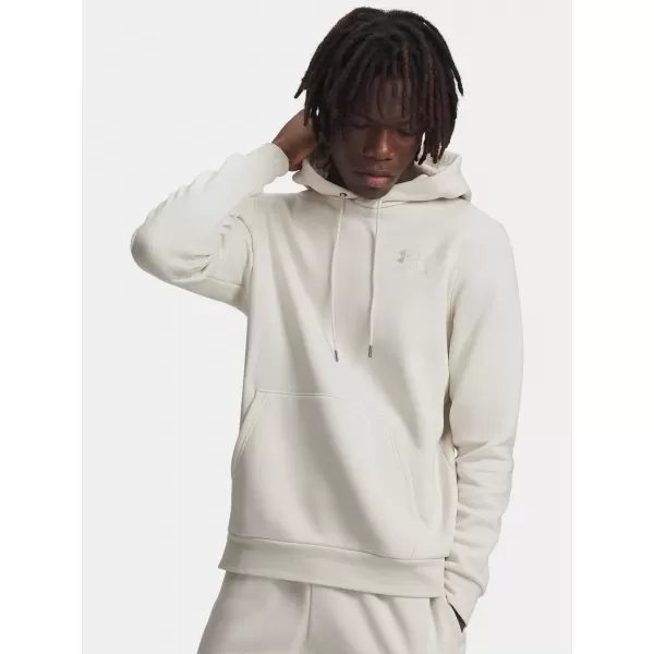  Pánska mikina UNDER ARMOUR ICON FLEECE HOODIE 1373880-110 BIELA 