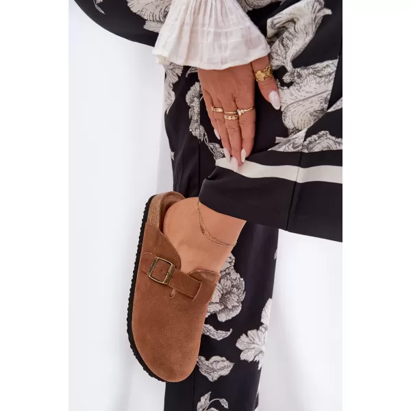  Dámske šľapky BIG STAR SHOES RR274A387 BROWN/BEIGE 