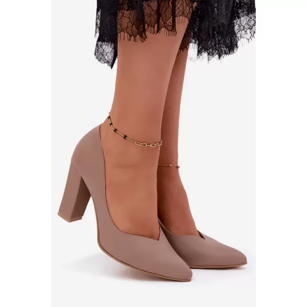  Dámske lodičky ZAZOO 853 BROWN 