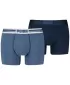 Pánske boxerky PUMA MEN EVERYDAY PLACED LOGO BOXER 2P 93847604 LIGHT BLUE MELANGE