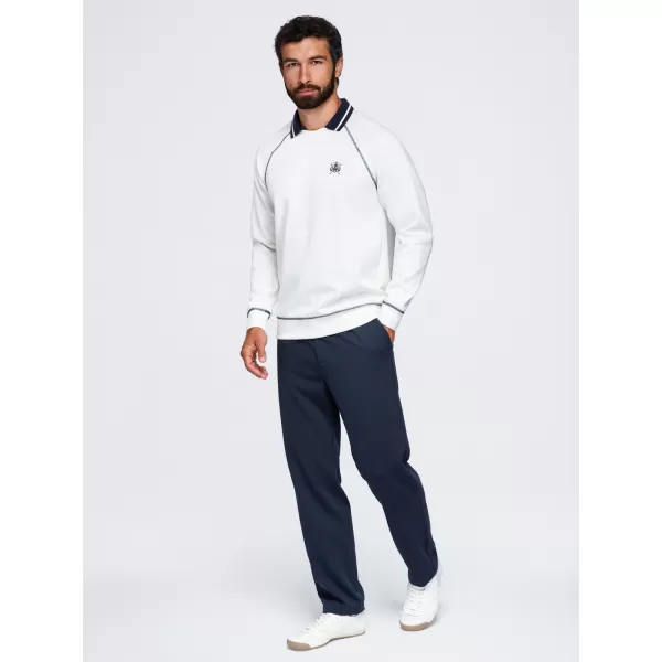  Pánska mikina OMBRE OM-SSNZ-0269 OFF-WHITE 