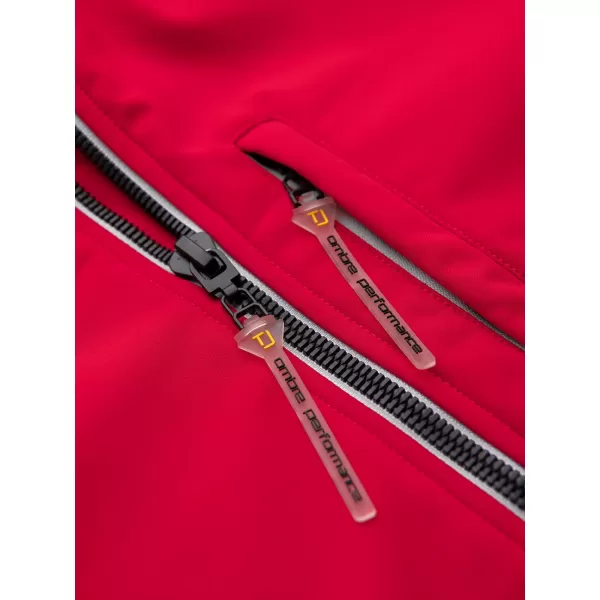  Pánska softshellová bunda OMBRE C581 RED 