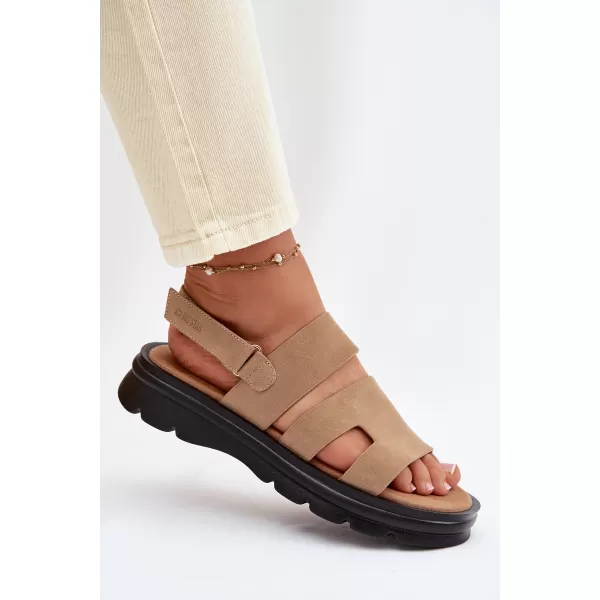 Dámske sandále BIG STAR SHOES TT274482 BEIGE 