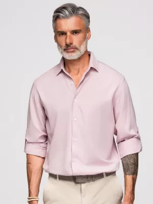 Pánska košeľa OMBRE OM-SHCS-0190 PASTEL PINK