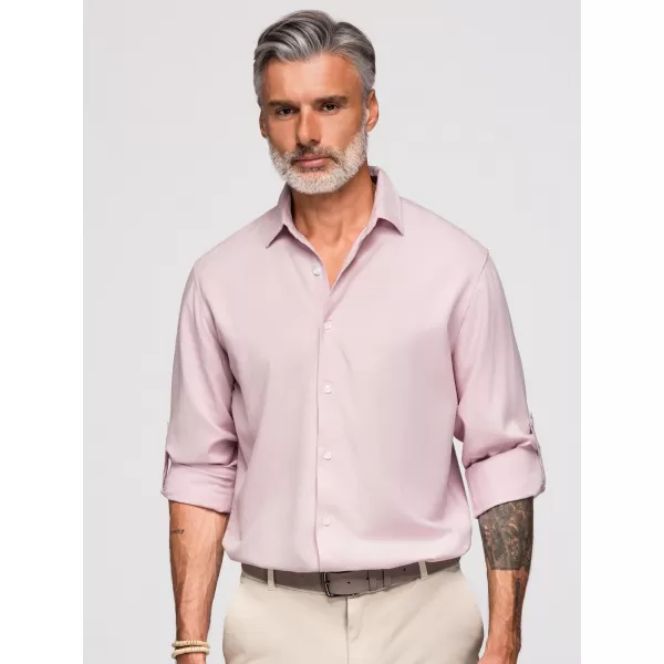  Pánska košeľa OMBRE OM-SHCS-0190 PASTEL PINK 